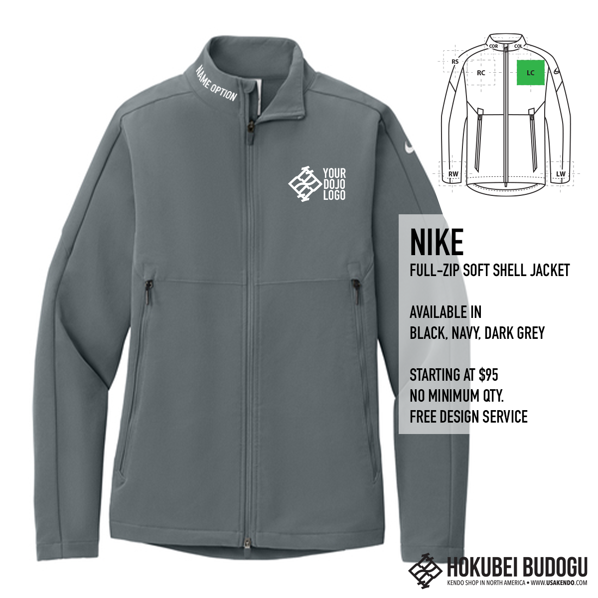 Custom Jacket - Nike Full-Zip Soft Shell