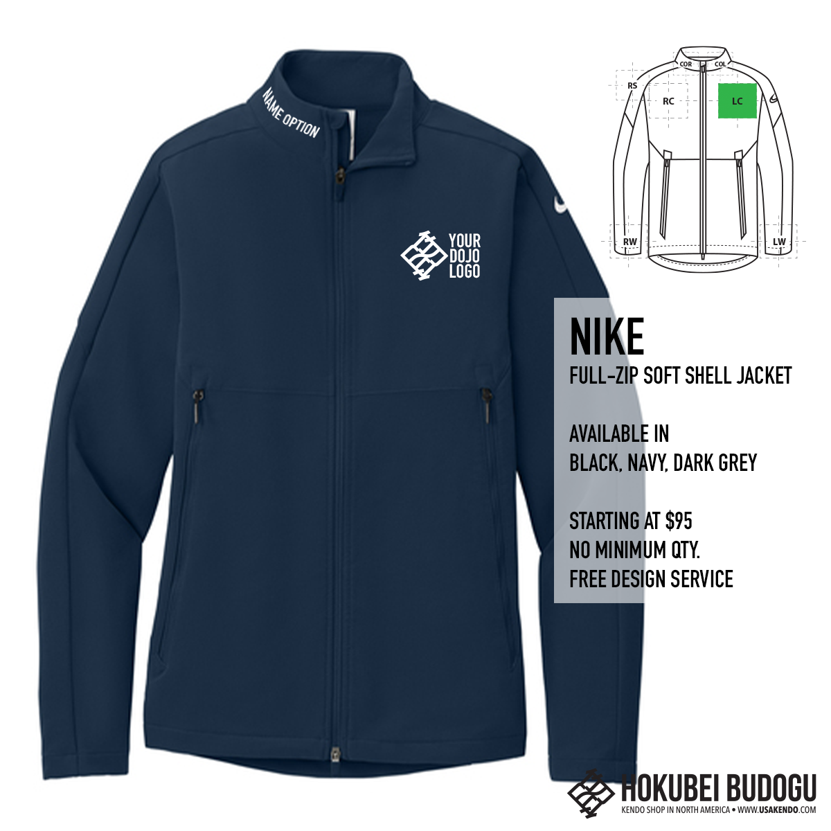 Custom Jacket - Nike Full-Zip Soft Shell