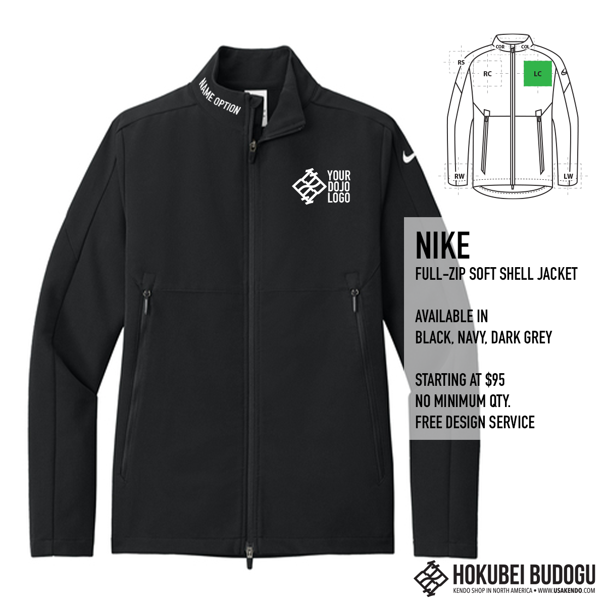 Custom Jacket - Nike Full-Zip Soft Shell